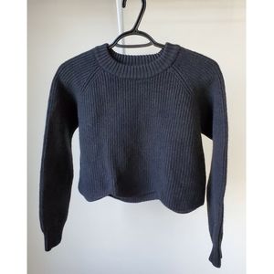 Wilfred Sardou crop sweater (100% merino wool)